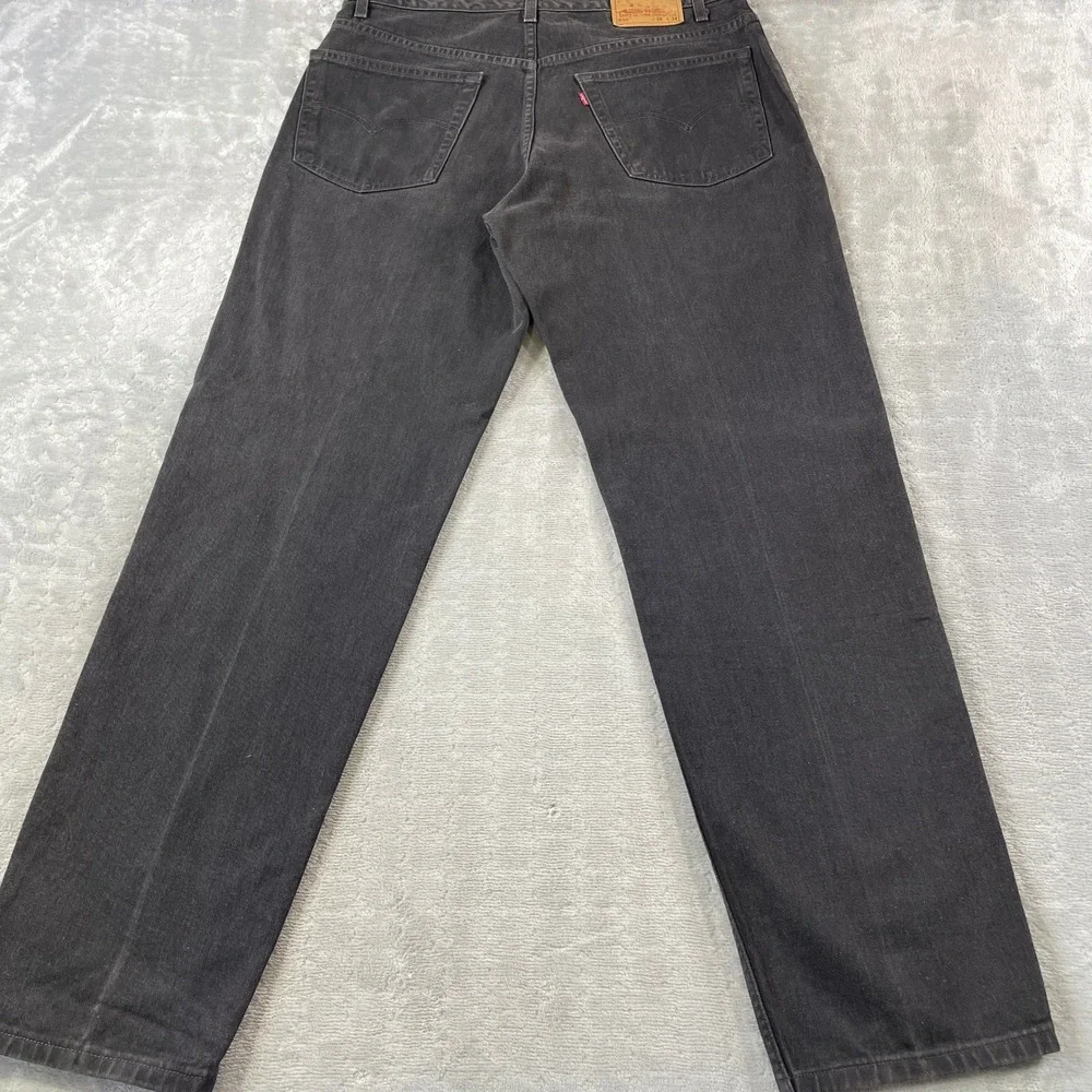 Vintage Levis 550 Jeans Mens 32x34 Faded Black‎ Relaxed Fit Denim Y2K Punk 36x34